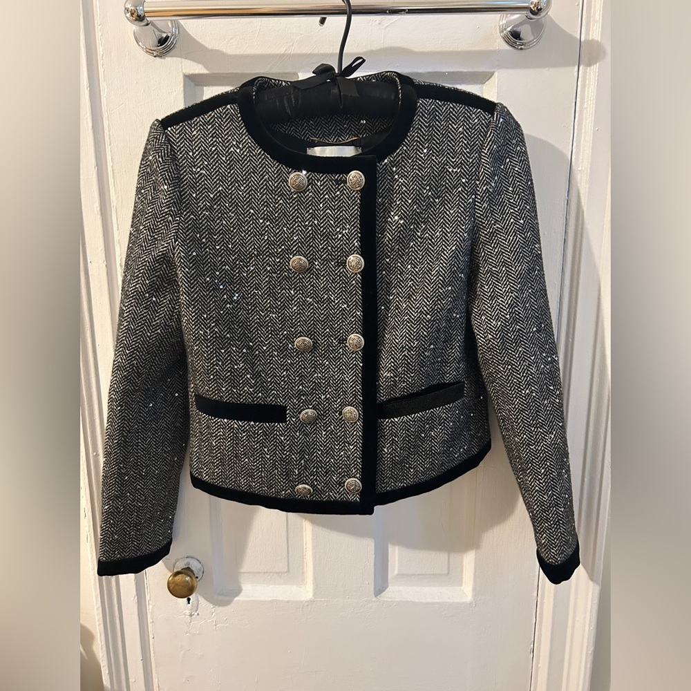 Saint Laurent wool sparkly jacket
